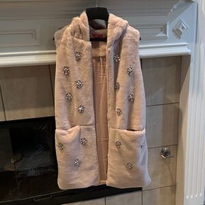 Elegant Pink Faux Fur Women's Coat